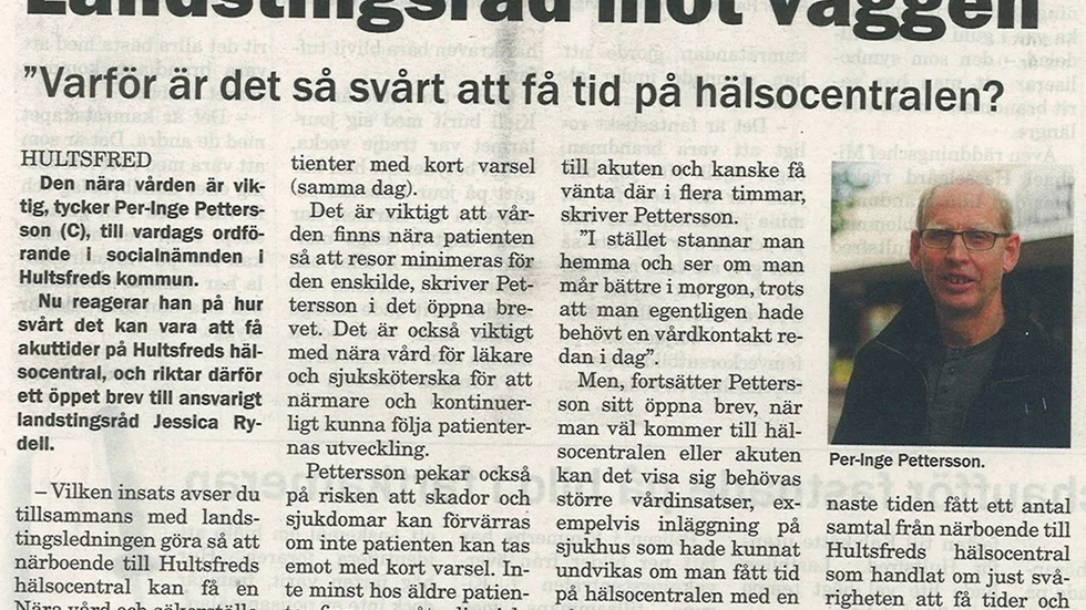 Ur Vimmerby Tidning 21 mars.