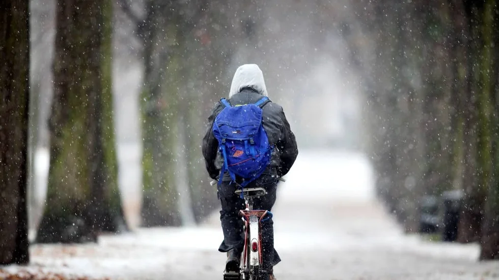 Första snön. Väderprognosen pekar på att den kan komma på onsdag.