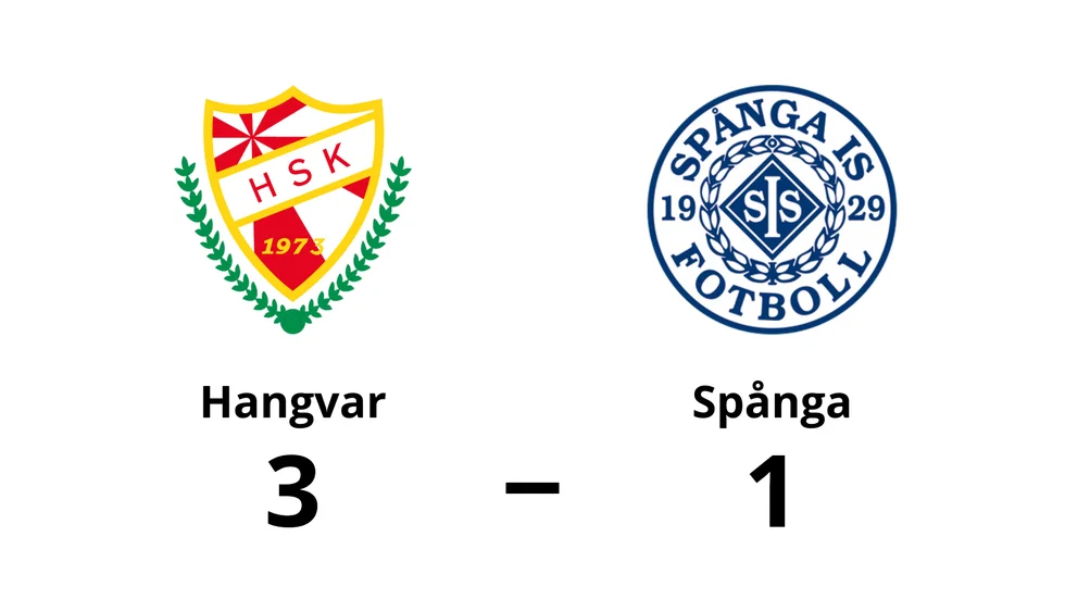 Hangvar SK vann mot Spånga IS FK
