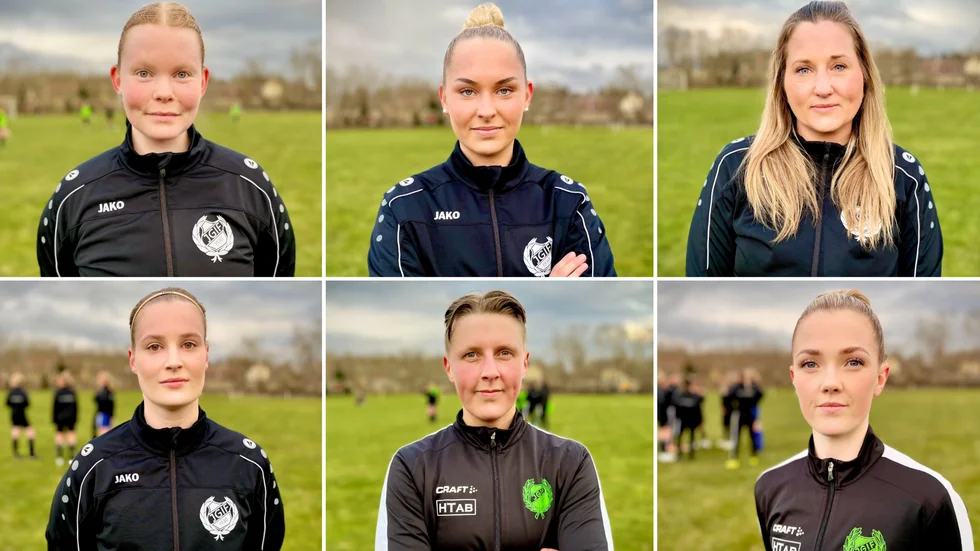 Julita GoIF dam inleder säsongen med derby mot DFK Katrineholm. På bilden ses några av spelarna från årets trupp.