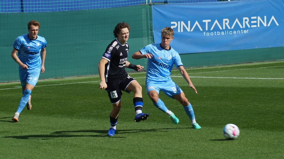 Herman Sjögrell i matchen mot Randers.