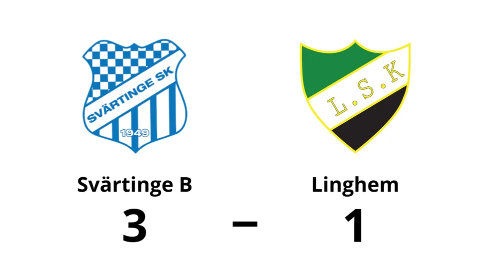 Svärtinge SK B vann mot Linghems SK