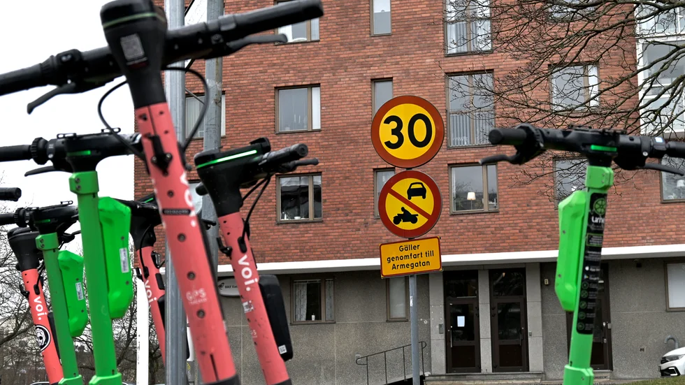 Elsparkcyklar blir vanligare när snön är borta. Arkivbild.