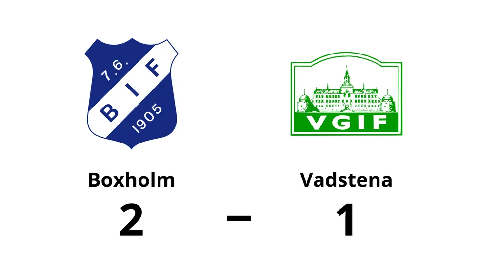 Boxholms IF vann mot Vadstena GIF