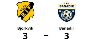 Kryss för Björkvik hemma mot Banadir
