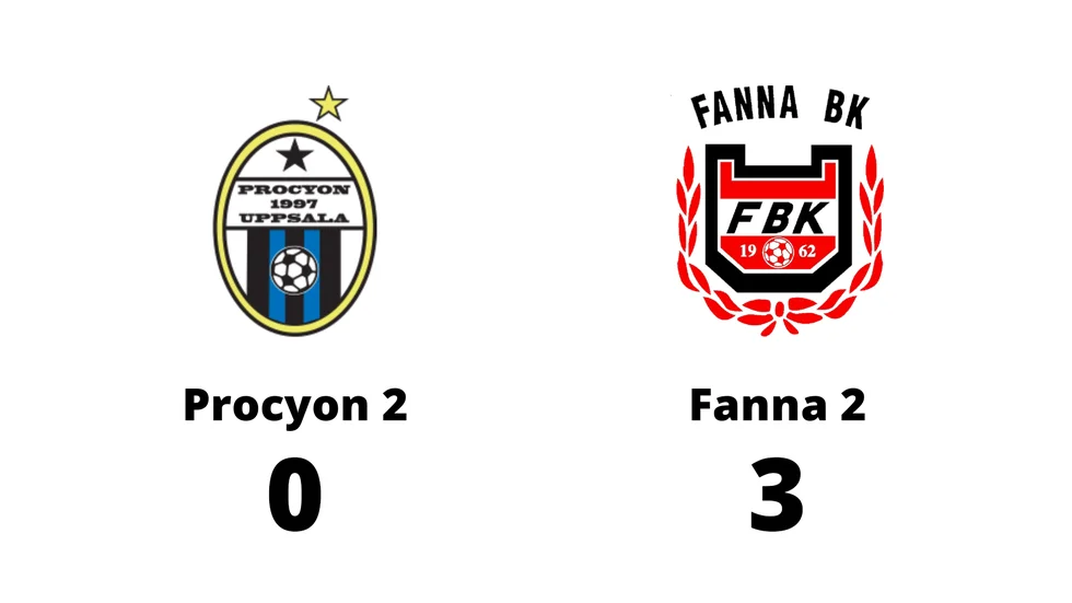 Procyon BK 2 förlorade mot Fanna BK 2