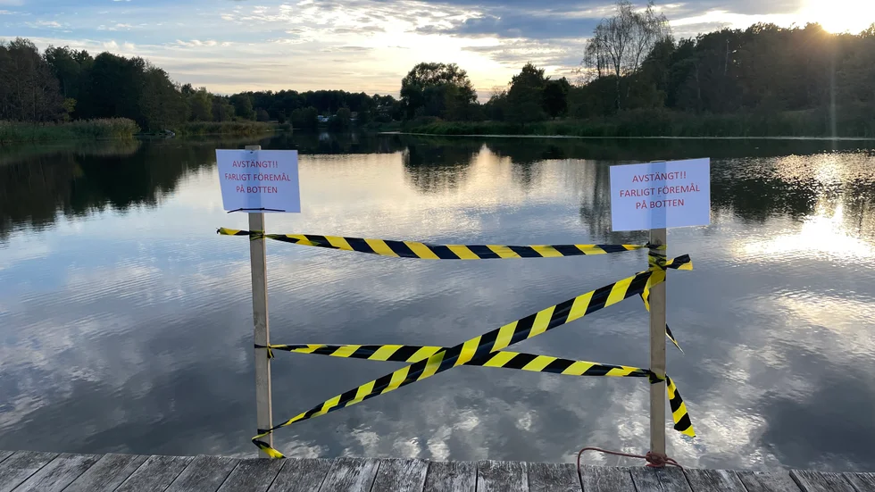 Under onsdagskvällen spärrades en del av Vilstabadet av. 