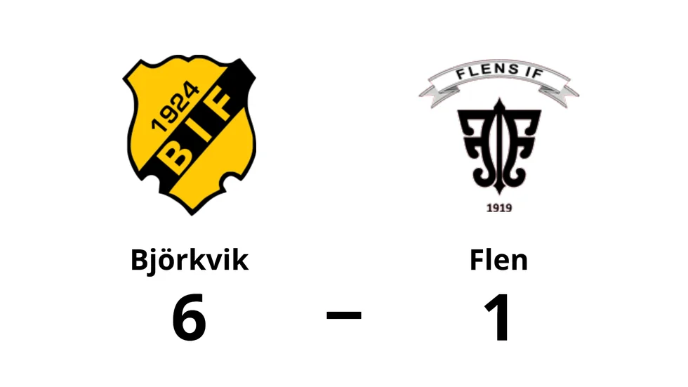 Björkviks IF vann mot Flens IF