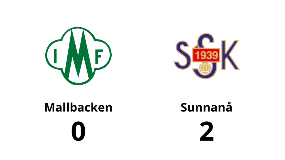 Mallbacken förlorade mot Sunnanå