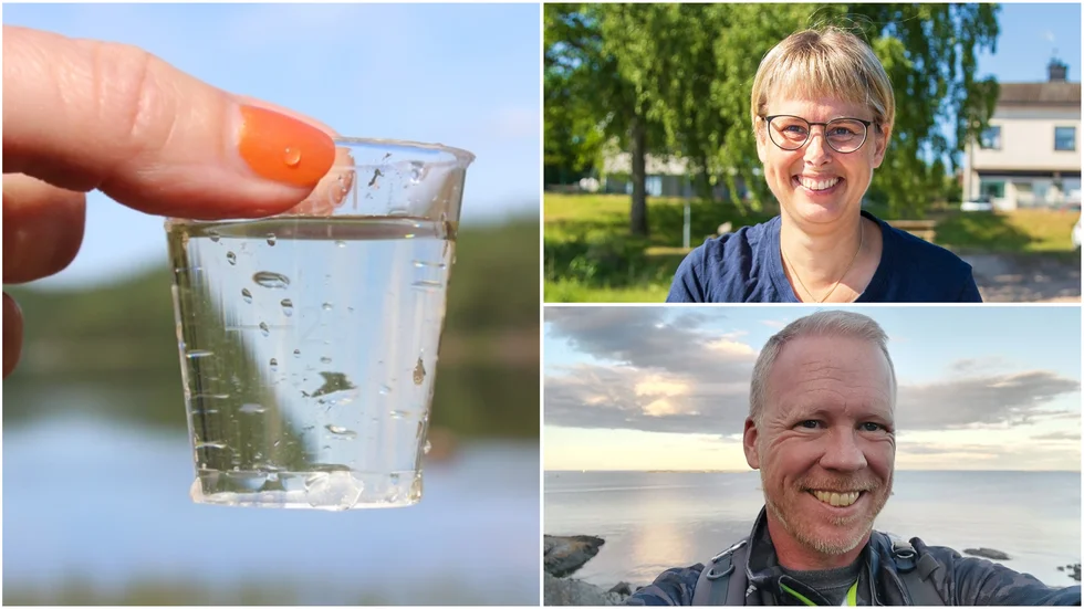 Kollage badvatten, Eva Gustafsson, Christer Hermansson