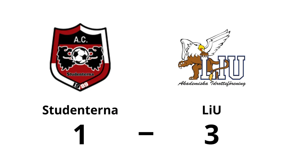 AC Studenterna förlorade mot LiU AIF FK
