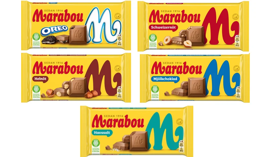 Chokladkakor från Marabou återkallas. Pressbild.