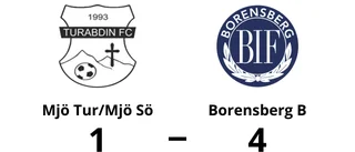 Borensberg B vann mot Mjö Tur/Mjö Sö efter stark andra halvlek