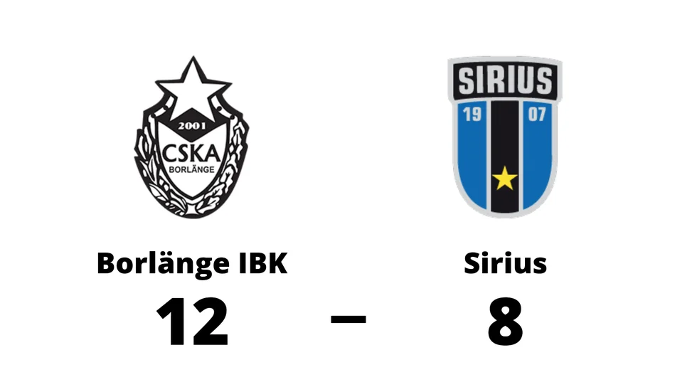 Borlänge IBK vann mot IK Sirius IBK