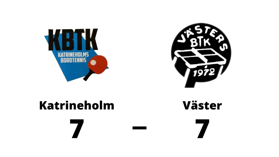 Katrineholms BTK spelade lika mot Västers BTK B