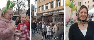 Mycket folk när påskparaden tågade fram genom centrum