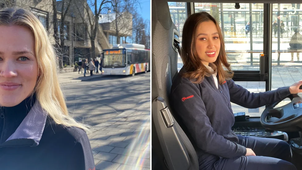 Bussförarens dag firar tioårsjubileum. "Viktigt" tycker Michaela Bjernheim och Homeira Rezaee.
