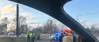Larm om trafikolycka med flera fordon i Västervik