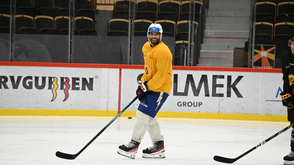 Pierre-Edouard Bellemare under fredagens ispass.