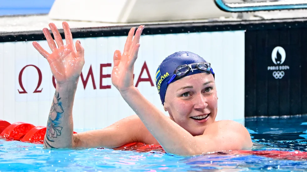 Sarah Sjöström var nöjd efter att ha slagit olympiskt rekord i semifinalen på 50 meter fritt.
