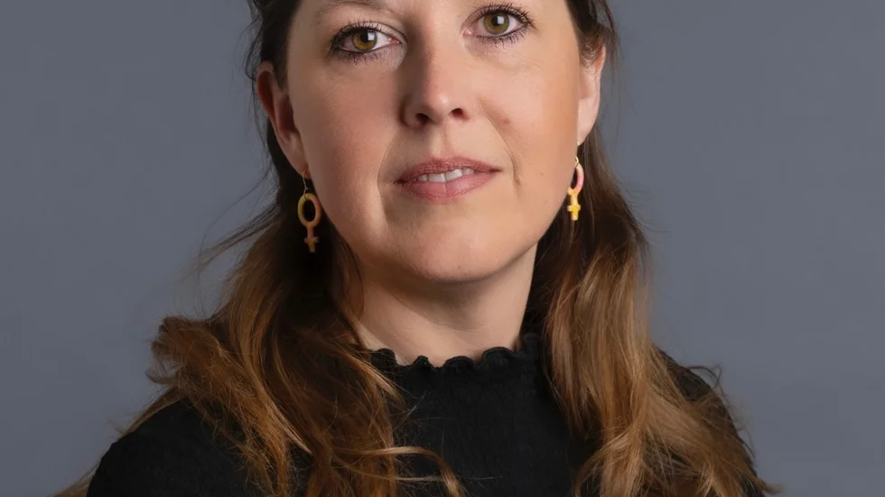 Therese Lindberg, ordförande i Barnmorskeförbundets lokalförening Västerbotten.
