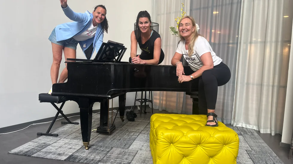 Susanne Westerlund, Pernilla Forsberg och Kirsi Poikela driver gymmet Inpuls i centrala Luleå.