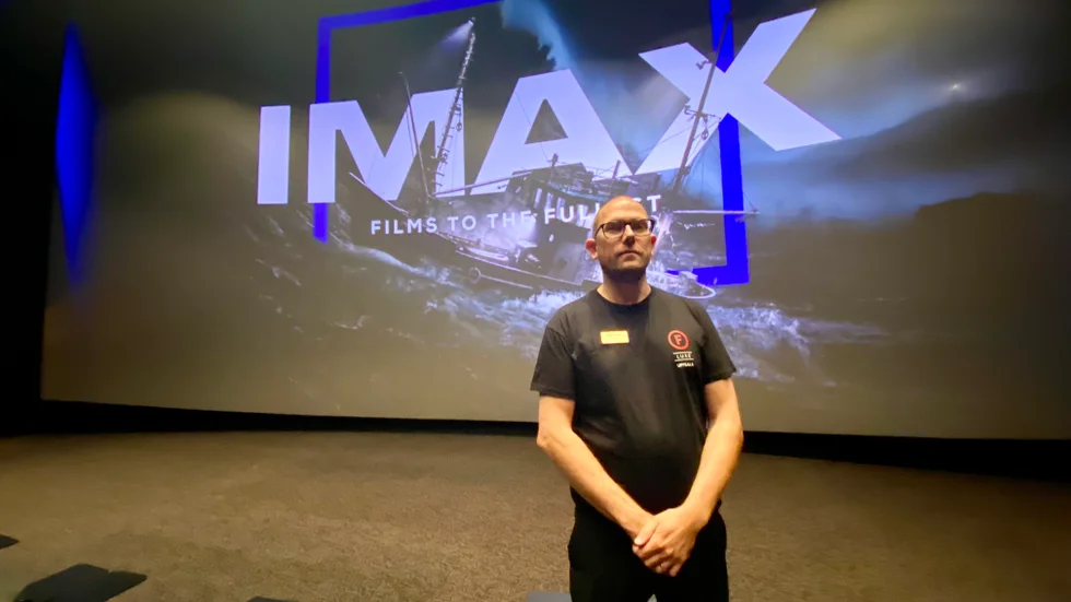 Christian Lindberg ser Imax-salongen som kronjuvelen i den nya storbiografen Filmstaden Luxe.