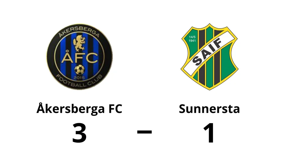 Åkersberga FC vann mot Sunnersta AIF