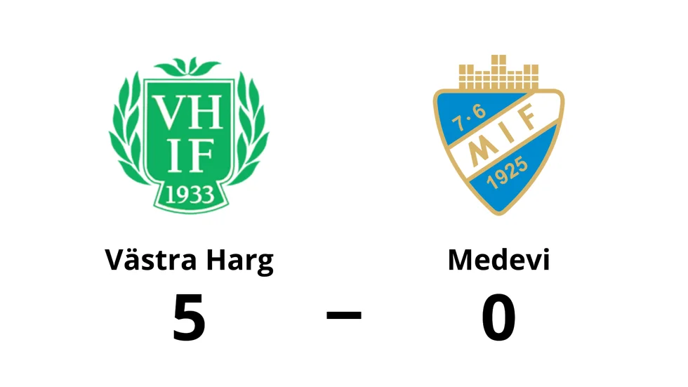 Västra Harg IF vann mot Medevi IF