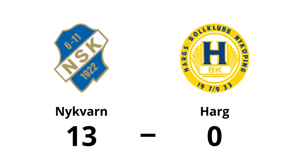 Nykvarns SK vann mot Hargs BK