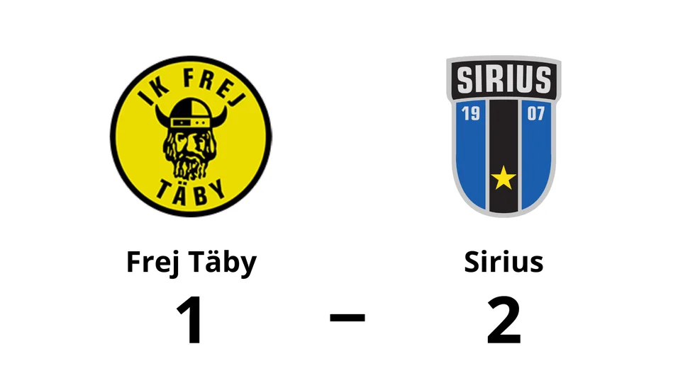 IK Frej Täby FF förlorade mot IK Sirius FK