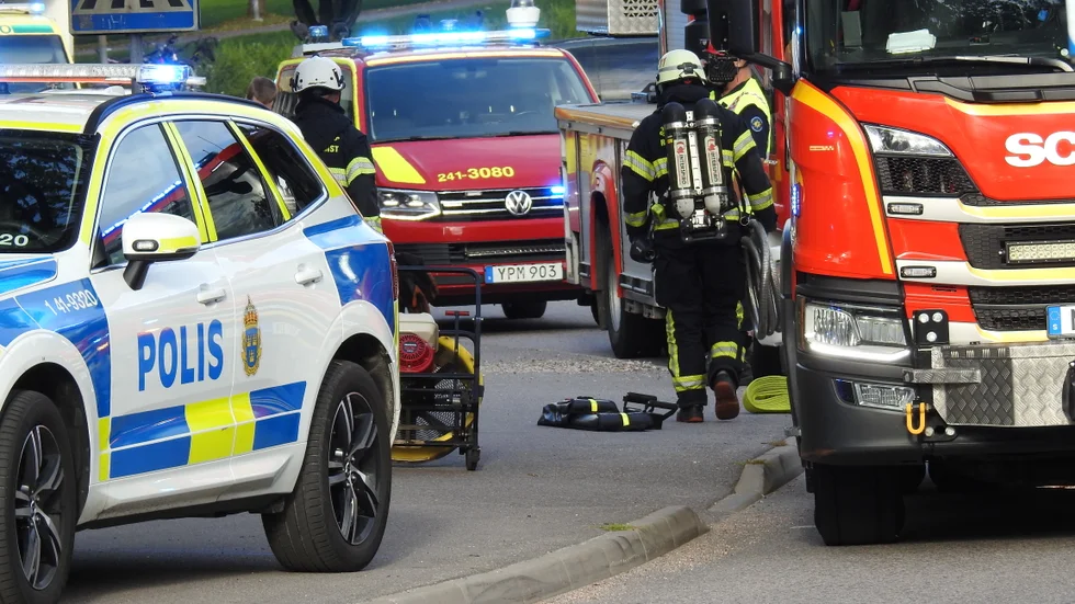 Lägenhetsbrand i Brandkärr i Nyköping.