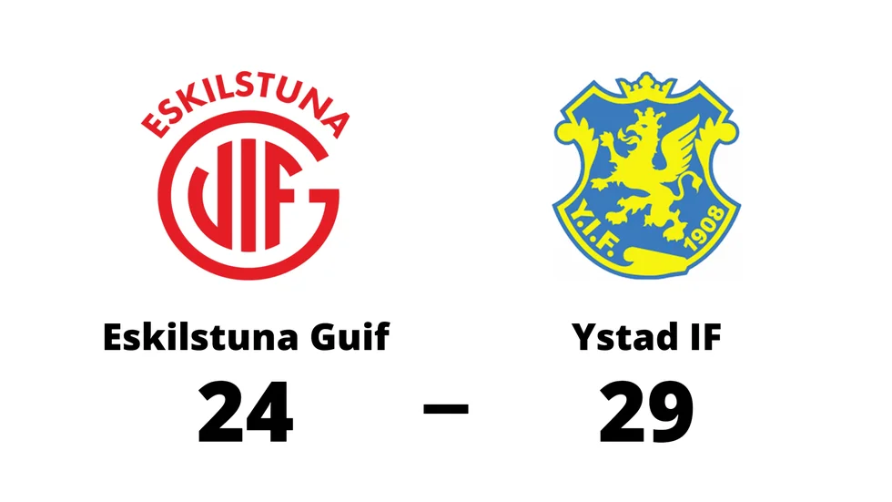 Eskilstuna Guif förlorade mot Ystad IF HF