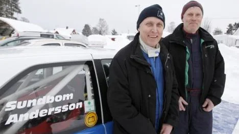 Kenneth Andersson och kartläsaren Hasse Jansson var snabbaste ekipage i årets första rally Sikforsrundan.