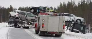 Långtradare i dubbla avkörningar