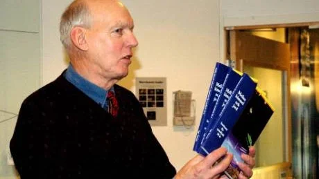 SKREV HISTORIEN. Agge Theander presenterade sin bok om 50 år med institutet för rymdfysik.