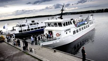 medvind. Kungsholm och Laponia på väg ut till havs sommaren 2007.Foto: Andreas Wälitalo