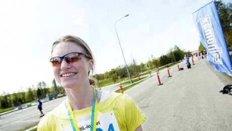 VINNARE. Marie Andersson hade bättre lycka i sitt andra tävlingslopp i karriären.