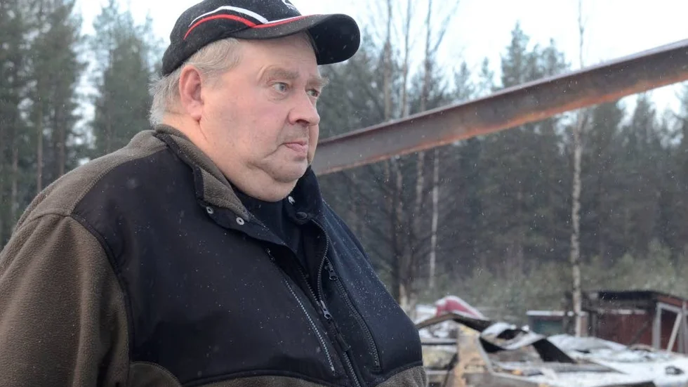 Brand. Kjell Ahlström har bott i Vändträsk hela sitt liv.
