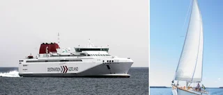 Seglare anklagas för att ha kört in i Gotlandsfärja – och smitit från platsen 