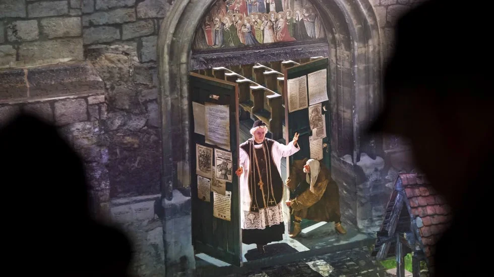 Luther 1517. Panoramakonst av Yadegar Asisi i Wittenberg.