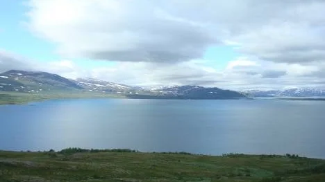 Virihaure med norska fjäll efter Padjelantaleden.