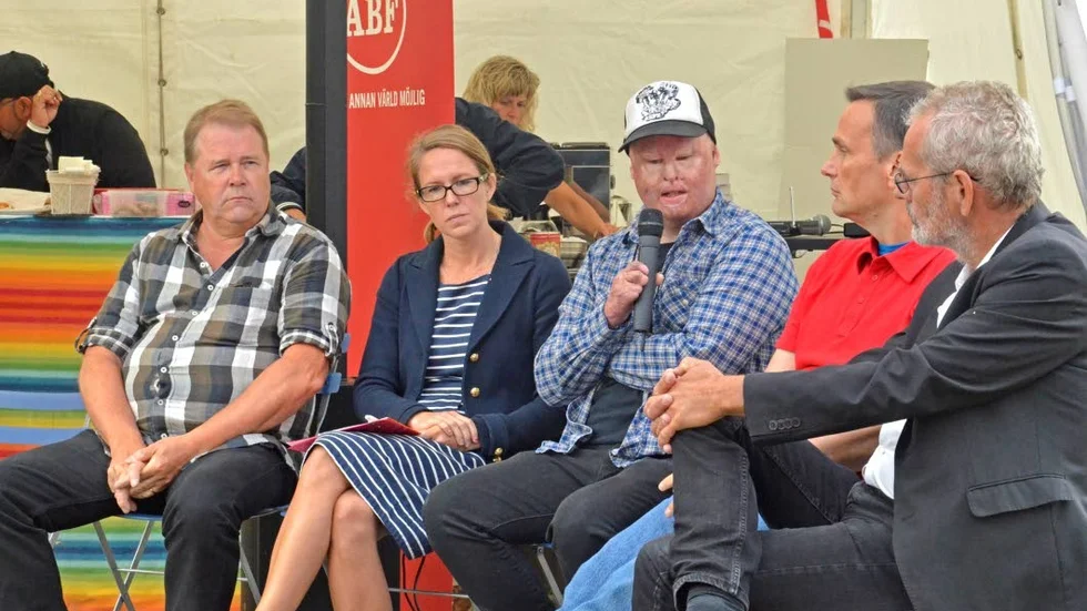 Samtal. På Stora Nolia samlades en panel för att prata om dödsolyckor på arbetsplatser.