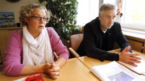 Säkerhetssamordnaren Jenny Sjölund och kommunchefen Mats Berg sitter båda med i säkerhetsgruppen som bland annat tittar på hur en kärnkraftsolycka skulle påverka Piteå.