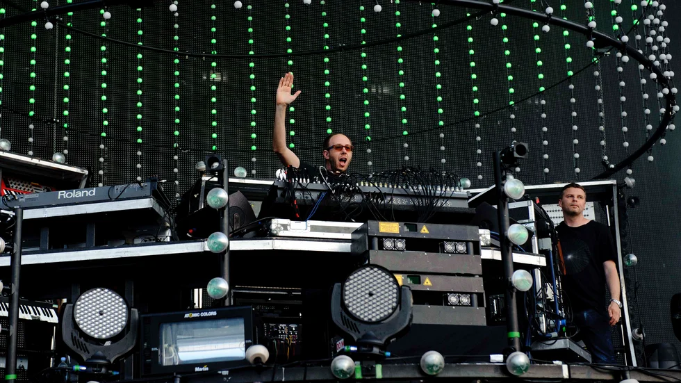 The Chemical Brothers, som består av Tom Rowlands och Ed Simons, släpper ny skiva i höst. Arkivbild.