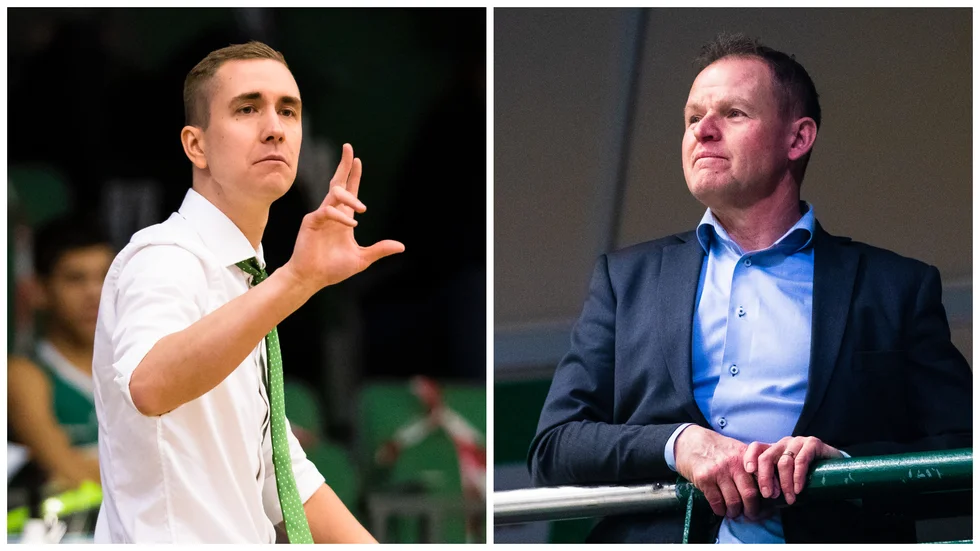 Jesper Sundberg fick sparken av Södertälje i februari – men har fortfarande kontrakt med klubben. "Vi är i en slutförhandling om avtalet", säger klubbdirektören Johan Strömwall.
