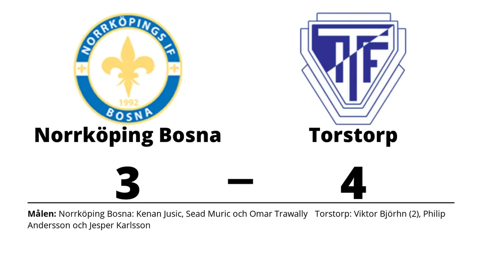 Norrköpings IF Bosna förlorade mot Torstorps IF