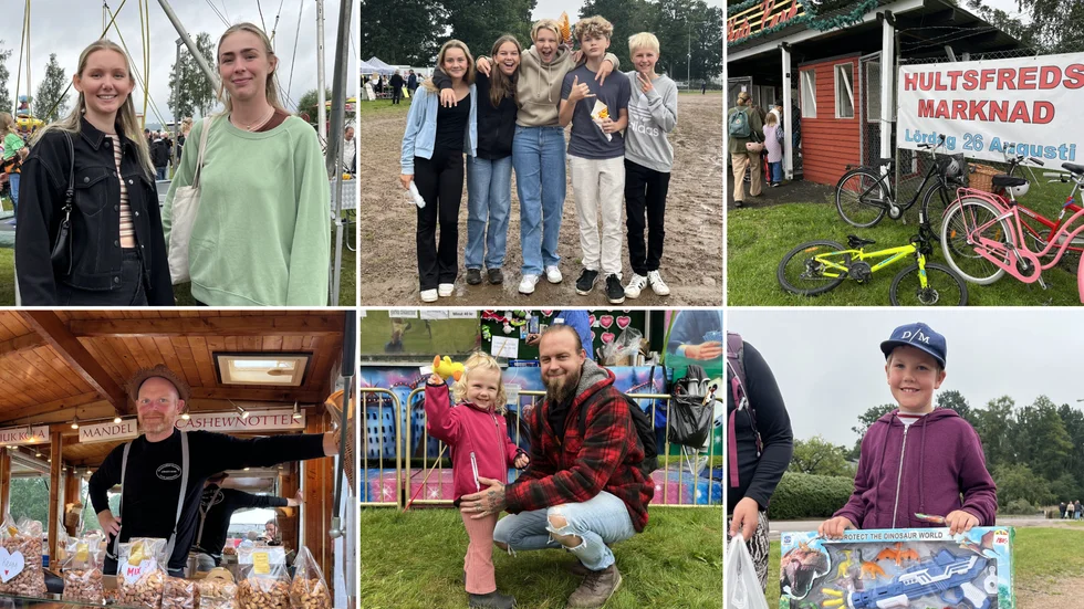 Vimmerby Tidning rapporterar live från Hultsfreds marknad. 