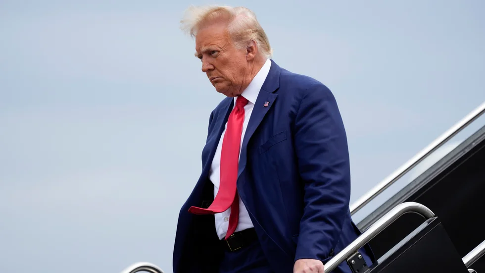 USA:s expresident Donald Trump förklarar sig oskyldig till tre nya åtalspunkter. Arkivbild.