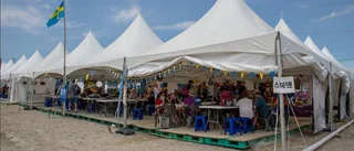 Först extremhetta – sen tyfon • Östgötska scouterna lämnar tälten